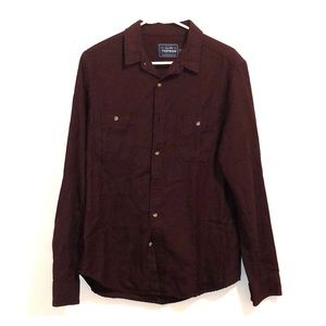 Maroon topman button up